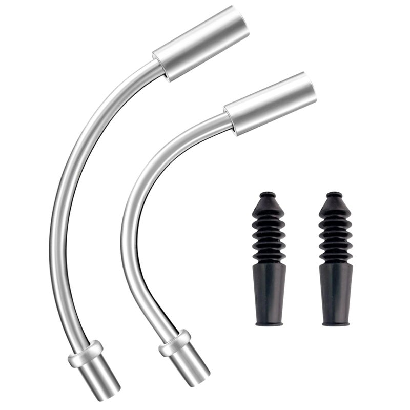 EACOZY Bike V Brake Noodle Cable Guide Pipe, Bicycle Brake Pipe with Rubber Boots for Mountain Bikes Bicycles - Image 1